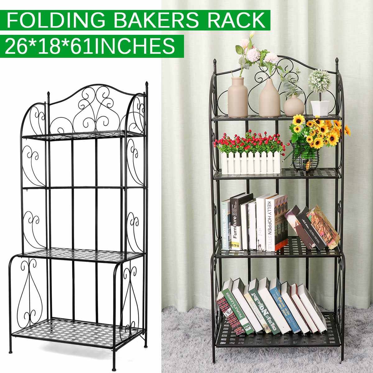 Folding 4 Tier Bakers Storage Rack Folding 4 Tier Bakers Storage Rack