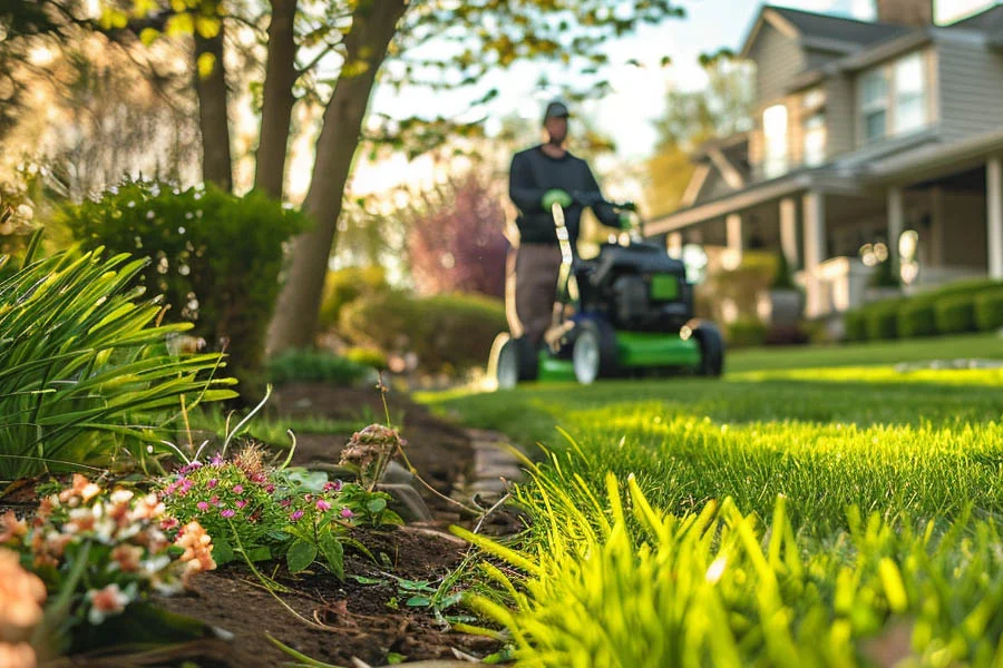 propelled lawn mower